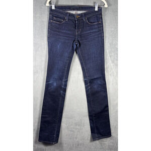 J Brand Cigarette Leg Jeans Womens Size‎ 25 Blue Denim Dark Wash Low Rise